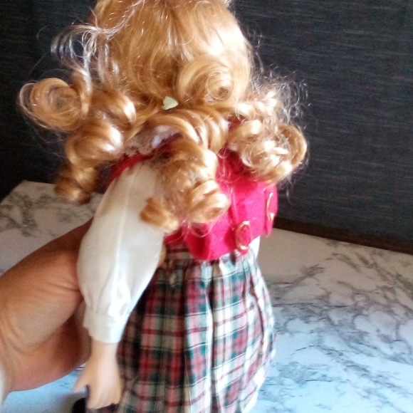💥Host Pick💥 Vintage Porcelain Doll Cute School Girl with Back Pack - Picture 3 of 6